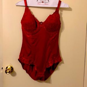 Beautiful Red One Piece Lingerie, 1X, never worn!